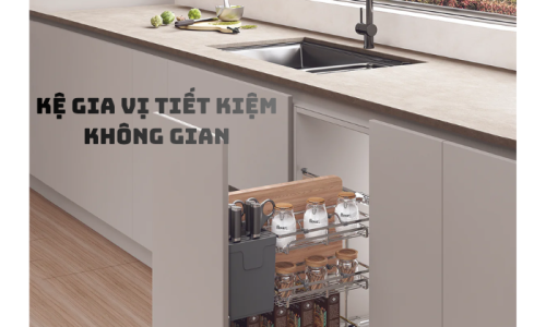 Kệ Gia Vị Tiết Kiệm Không Gian