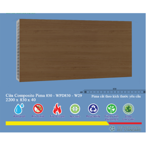  Phôi cửa bộ Pima 83022_ W29