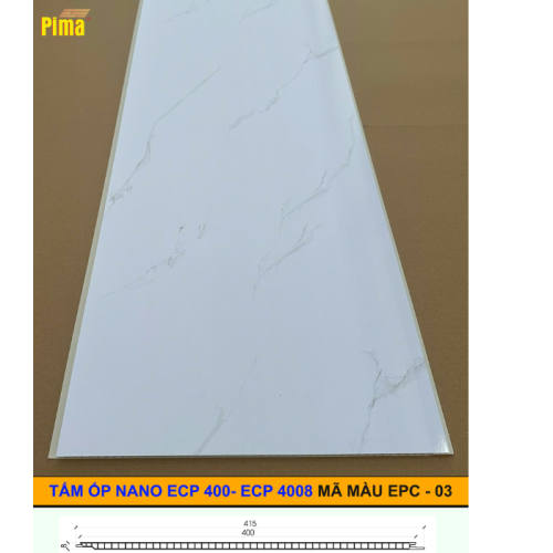 Tấm ốp nano ECP ( 3000x400x8) phủ vân 03