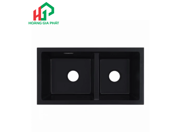 Chậu đôi đá Hafele màu đen 577.25.310