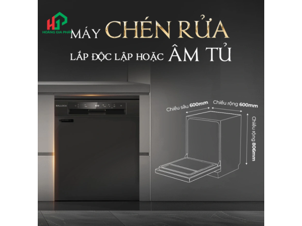 Máy rửa chén độc lập Malloca MDW155035TD BÀ RỊA- VŨNG TÀU