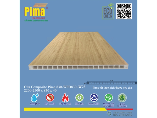 Phôi Cánh Cửa Composite PIMA 830*2200- W23