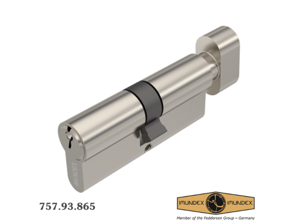 Ruột khóa 1 đầu chìa và 1 đầu vặn ovan Imundex 757.93.865